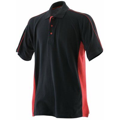 Polo deporte 100% Algodón Black / Red M