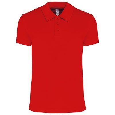 Polo deportivo manga corta infantil Rojo 6/8 ans