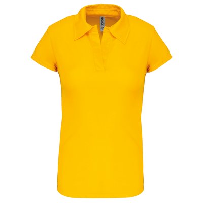 Polo deportivo para mujer Amarillo XS