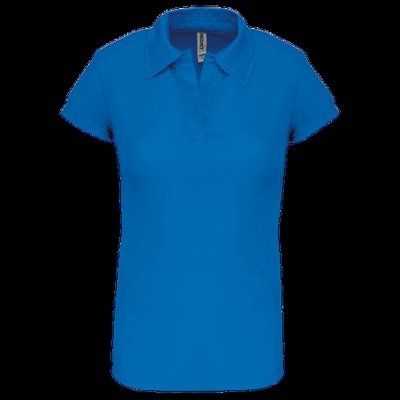 Polo deportivo para mujer Aqua Blue XS