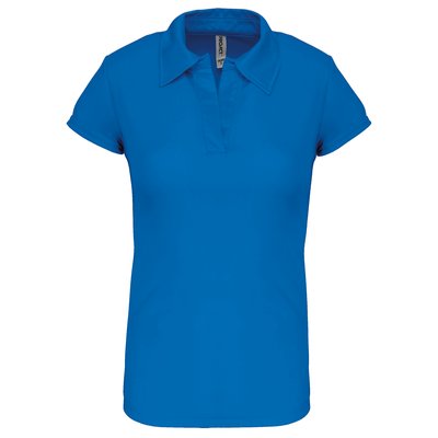 Polo deportivo para mujer Azul S