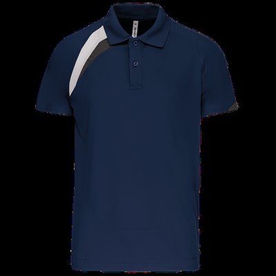 Polo deportivo unisex 100% poliéster Sporty navy/White/Storm grey S