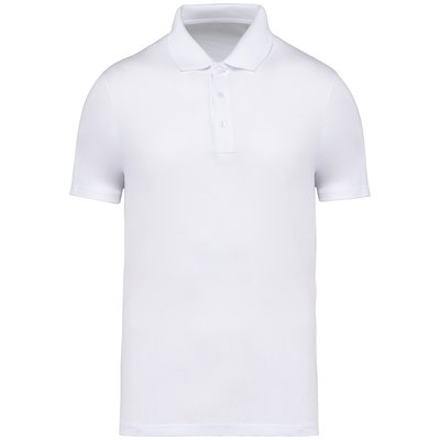 Polo eco para hombre Blanco L