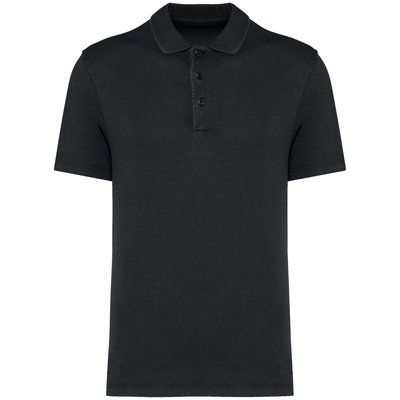 Polo eco hombre Washed Coal Grey M