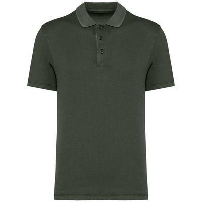 Polo eco hombre Washed Organic Khaki S