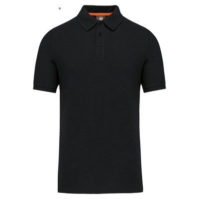 Polo Ecorresponsable Algodón Orgánico Black 6XL