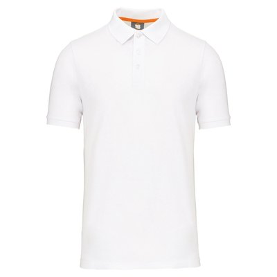 Polo Ecorresponsable Algodón Orgánico Blanco 4XL