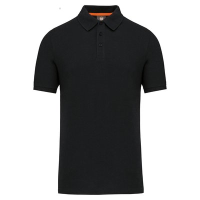 Polo Ecorresponsable Algodón Orgánico Negro 4XL