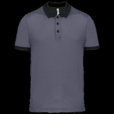 Polo entallado y estilo moderno sporty grey / Black XXL