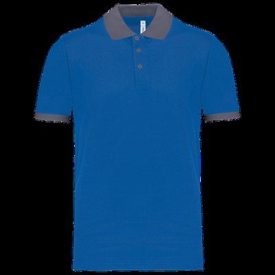 Polo entallado y estilo moderno Sporty Royal Blue / sporty grey XL