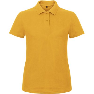 Polo entallado para mujer 100% algodón Amarillo 3XL