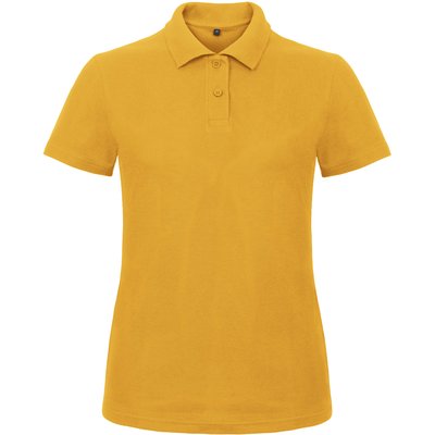 Polo entallado para mujer 100% algodón Amarillo L