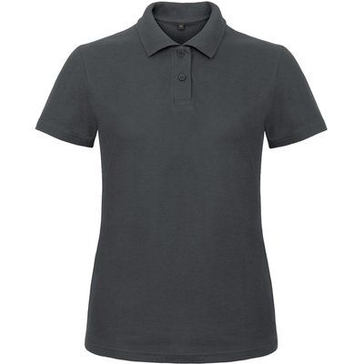 Polo entallado para mujer 100% algodón Anthracite XL