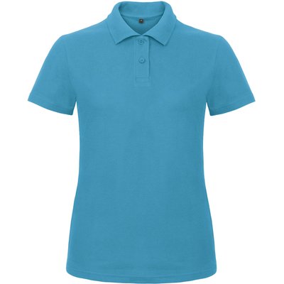 Polo entallado para mujer 100% algodón Azul 3XL