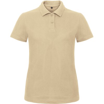 Polo entallado para mujer 100% algodón Beige 3XL