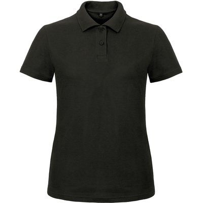 Polo entallado para mujer 100% algodón Black S