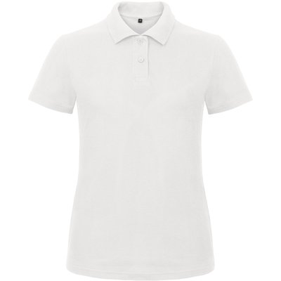 Polo entallado para mujer 100% algodón Blanco S