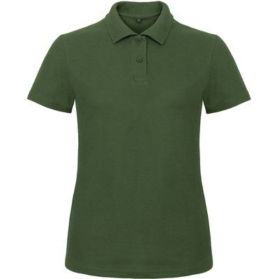 Polo entallado para mujer 100% algodón Bottle Green M