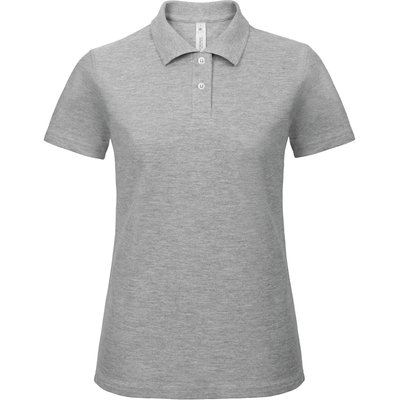 Polo entallado para mujer 100% algodón Gris M