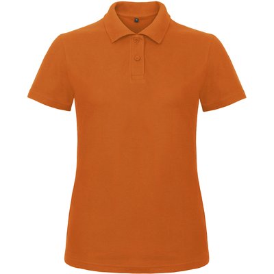 Polo entallado para mujer 100% algodón Naranja XL