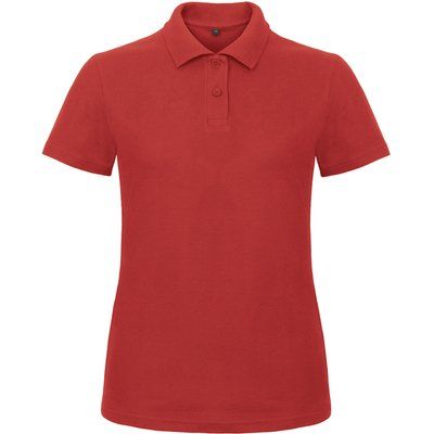 Polo entallado para mujer 100% algodón Red L