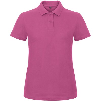 Polo entallado para mujer 100% algodón Rosa S