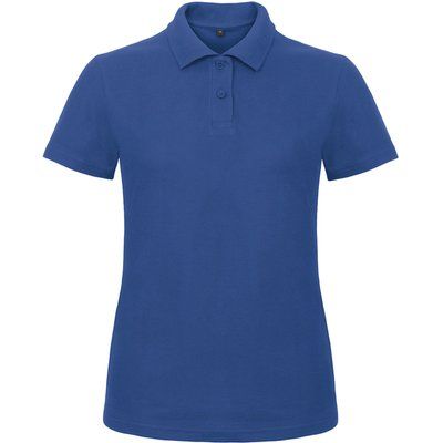 Polo entallado para mujer 100% algodón Royal Blue 3XL