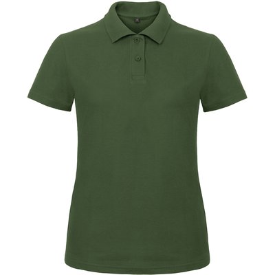 Polo entallado para mujer 100% algodón Verde 3XL