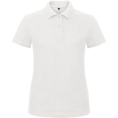 Polo entallado para mujer 100% algodón White L