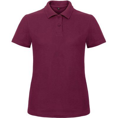 Polo entallado para mujer 100% algodón Wine XS