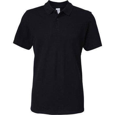 Polo hombre 100% algodón Black 3XL