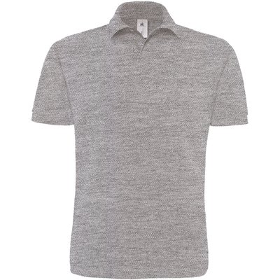 Polo hombre 100% algodón peinado Heather Grey XL