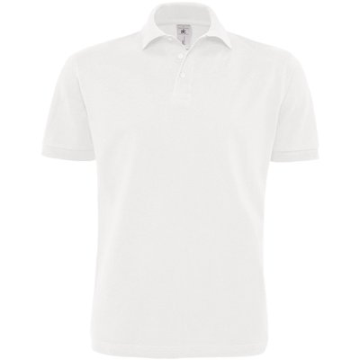 Polo hombre 100% algodón peinado White 3XL