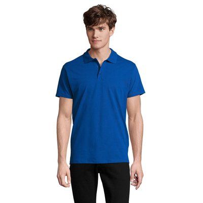 Polo Hombre 210g Algodón Azul Royal 4XL