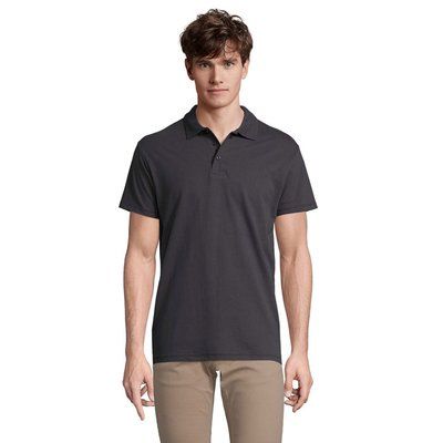 Polo Hombre 210g Algodón Gris XXL