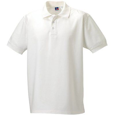 Polo hombre 3 botones White 4XL