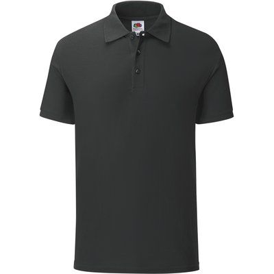 Polo hombre algodón corte slim Negro 3XL