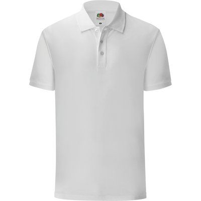 Polo hombre algodón corte slim White 3XL