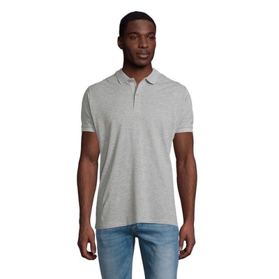 Polo de Hombre en Algodón Orgánico Gris XL