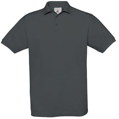 Polo hombre algodón punto piqué DARK GREY L