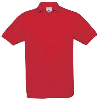 Polo hombre algodón punto piqué Red M