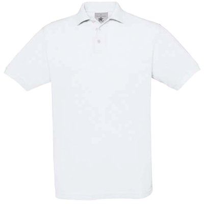 Polo hombre algodón punto piqué White XXL