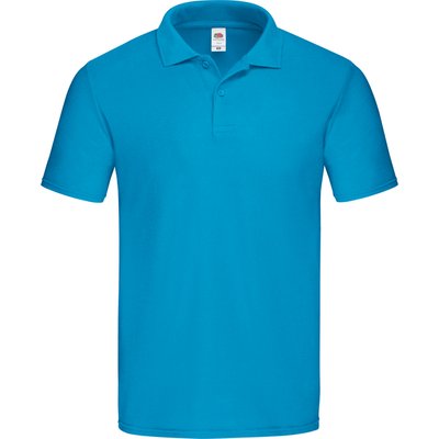 Polo hombre de corte ceñido Azur Blue S