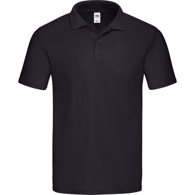 Polo hombre de corte ceñido Negro XL