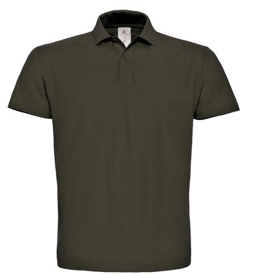 Polo hombre cuello canalé Marrón 4XL