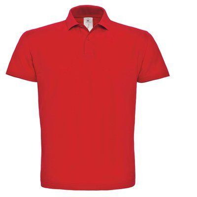 Polo hombre cuello canalé Red M