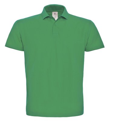 Polo hombre cuello canalé Verde XXL