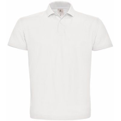 Polo hombre cuello canalé White L