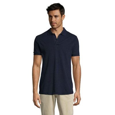 Polo Hombre Manga Corta 200g Azul Marino XL