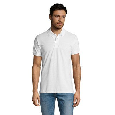 Polo Hombre Manga Corta 200g Blanco M